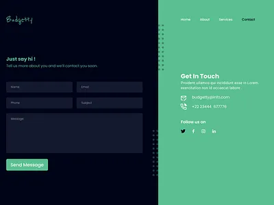 Day 28 Contact page contact page design figma figmadesign interaction design interface ui ui ux uidesign ux