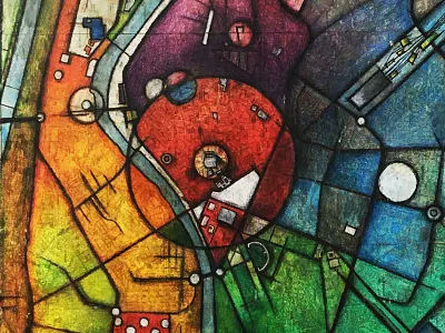 The theory of Urban Facts city maps paintings sevilla