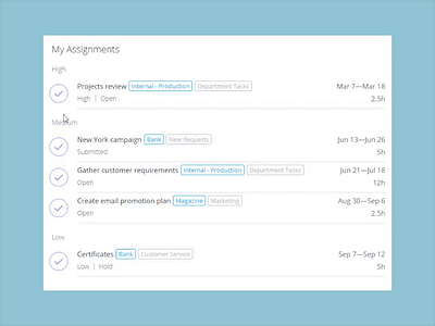 My Assignments app assignee design done interaction interface minimal project management tool sketch tasks ui uidesign ux website