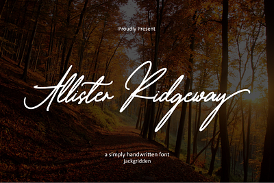 Allister Ridgeway Font allister branding design font graphic design handwritten illustration ridgeway script