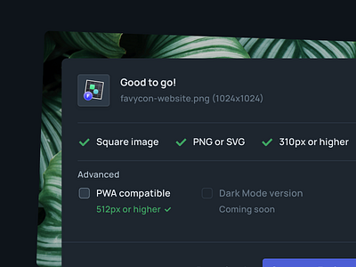 Favycon Tool app app icon dark mode dark ui design favicon icon interface tool ui uxui web