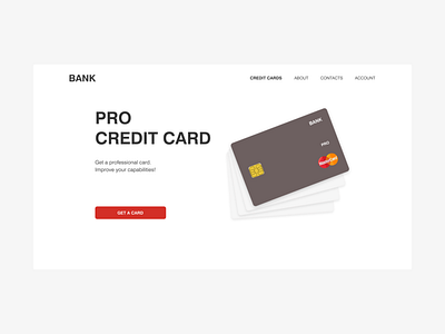 Credit cards bank bank card banking banner cards catalog compare credit card cta design digital ecommerce footer gradient header home landing page ui ux web