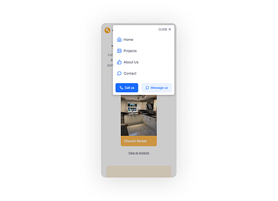 Mobile menu builders construction business construction company construction worker