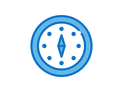 Compass Icon adobe illustrator cc affinitydesigner design dribbble flat iconography illustration madewithaffinty