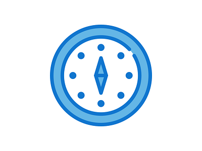 Compass Icon adobe illustrator cc affinitydesigner design dribbble flat iconography illustration madewithaffinty