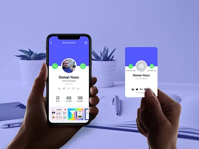 Profile screen and business card adobe xd business card card dailyui dailyui 006 profile profile card profile page