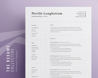 Resume Template curriculum vitae cv editable resume minimalist resume modern cv modern resume professional resume resume resume clean