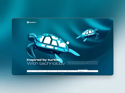 Healthx: Web Motion Art Direction 3d ai animation artificial intelligence biometrics digital health health app healthcare medical motion nature precision medicine technology ui ux waves web webdesign website