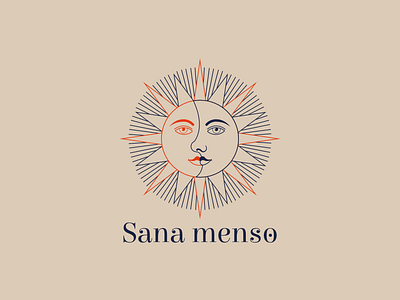 Sana menso Logo icon illustration logo typography