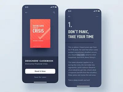 Designers' Guidebook - Overcome Financial Crisis bank book crisis cryptocurrency ebook finance freelancer guide income money