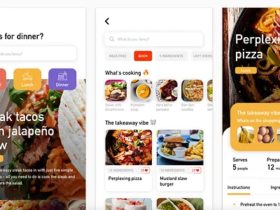 Exploration - A food recipe app concept (sneak peek 🤫) app clean clear design dribbble food layout minimal product recipe simple sketch uidesign uxui web design website
