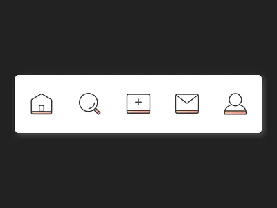 Icons for navigation and menu design figma figmadesign gradient icon icon design iconography icons icons set iconset illustraion logo minimal mobile mobile app mobile app design mobile design mobile ui ui web