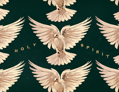 Holy Spirit Series Design church church design design dove holy spirit repeating repeating pattern series series art series graphic