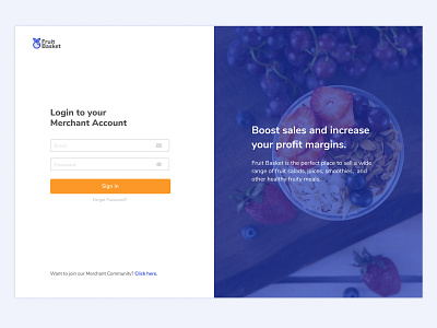 Simple Login Page Design sign up