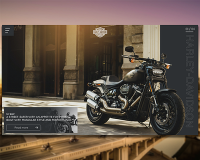 Harley Davidson design ui ux web website