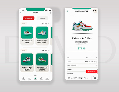 Nike Store Ui art artist artistic direction brand agency brand identity branding design graphic design graphics icon design illustration logo magazine ui uiux uiux design uiux designer uiuxdesign uiuxdesigner