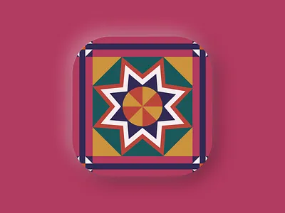 Iconic Tent Icon art design graphics icon illustration india indian mandana pattern symbol tent ui vintage wedding