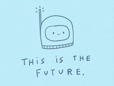 This is the Future astronaut coronavirus covid doodle future illustration line drawing new normal outerspace spaceman