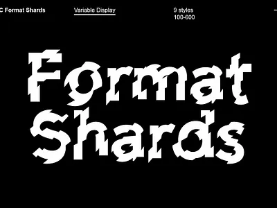 OC Format Shards Font branding design display font download download fonts experimental typography font font design fonts graphic design graphics lettering logo font modern design modern typography typeface typeface design typefaces typography unique typography