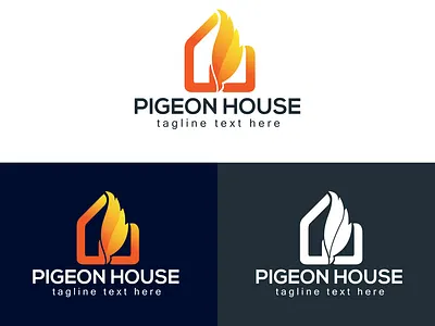 Pigeon House Logo branding design identity illustration illustrations logo logodesigner typography ui vector