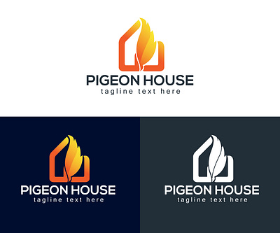 Pigeon House Logo branding design identity illustration illustrations logo logodesigner typography ui vector