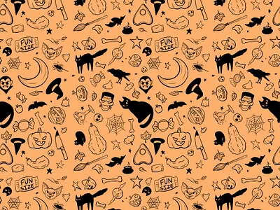 Halloween Pattern halloween illustration pattern pattern art