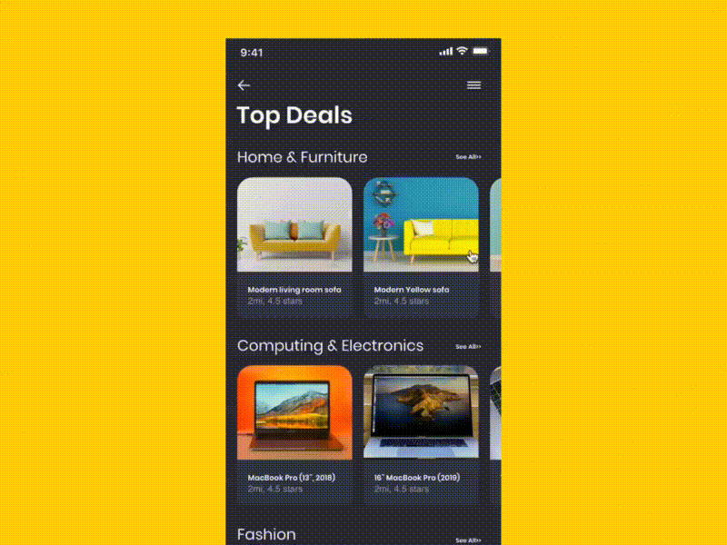 E-commerce UI Design and Prototype animation app e comerce e commerce app ecommerce design interaction ui ux