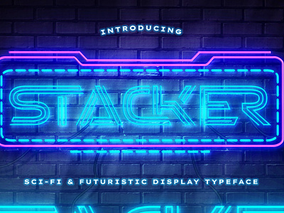 Stacker - Neon Sci-fi Futuristic
