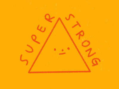 Super Strong doodle geometry illustrator nature shape shapes sketch strong super strength triangle triangle logo triangles triangular