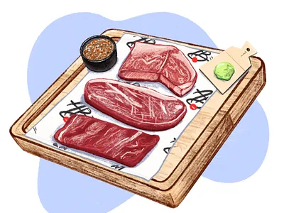 LATIMES ABSteak digital illustration drawing food food and beverage illustration latimes los angeles times restaraunt