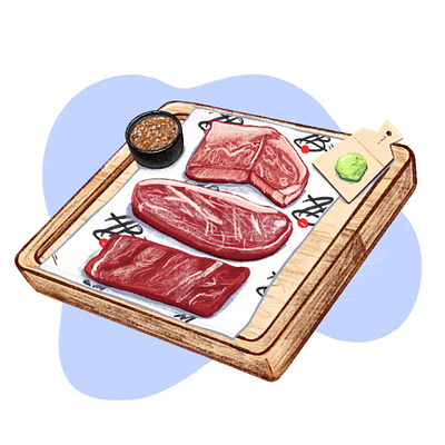 LATIMES ABSteak digital illustration drawing food food and beverage illustration latimes los angeles times restaraunt