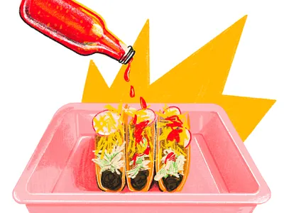 LATIMES Chicas digital illustration drawing editorial illustration food food and beverage illustration latimes los angeles times restaraunt