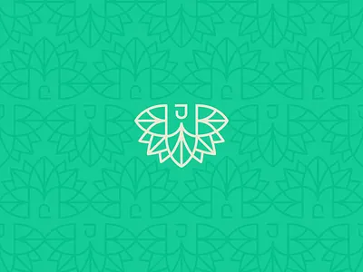 Monogram Blossom art branding design flat icon illustration lettering logo monogram monogram design typography vector