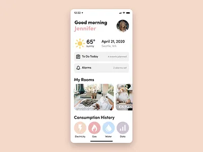 Daily UI 021—Home Monitoring Dashboard app app design daily daily 021 daily ui 021 dailyui dailyuichallenge design figma home monitoring dashboard interface ui ui design