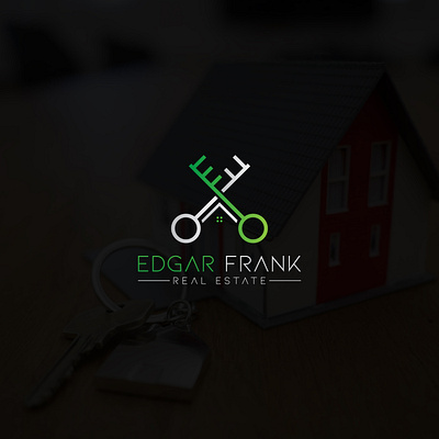 EDGAR FRANK branding creative design icon latter logo logodesign minimal real estate vector