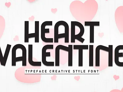 heart valentine font valentines day font