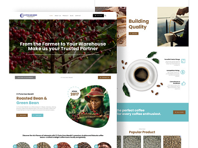 Putra Karo Mandiri - Commodity Export Website branding graphic design ui