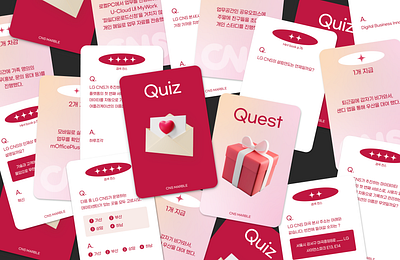 LG CNS Board Design board board game board game design card card design graphic design lg package question card quiz