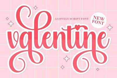 Valentine font love font