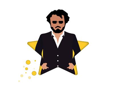 Mr.SuperStar dailylogochallenge drawing illustration rajinikanth shootingstar star superstar
