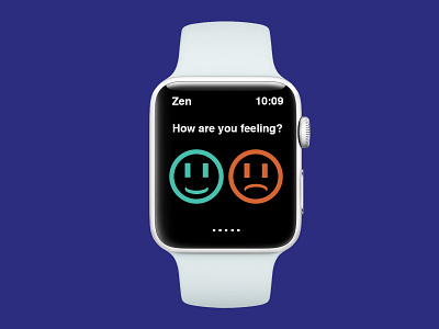 Zen - An app for those struggling with stress & anxiety anxiety apple watch health health app mental health smartwatch stress ui ux