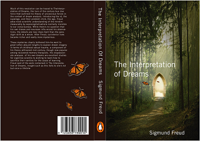 The Interpretation Of Dreams • Book Cover book book cover bookcover bookdesign bookjackit books branding butterfly cover dreams dribbble fundamentals graphicdesign minimalism photography sigmund freud type typography