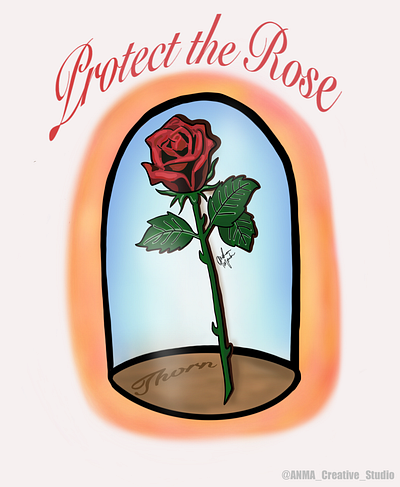 Protect The Rose THORN campaign activism design digital art end child sexual abuse end sexual exploitation graphic illustration thorn