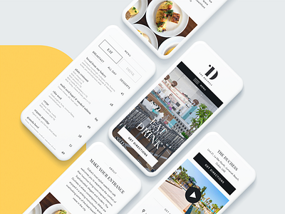 The Duchess Restaurant Responsive Website black black white dubai food foodmenu minimal mobile mobile design modern responsive website resposive scandinavian ui uidesign uiux website white whitespace