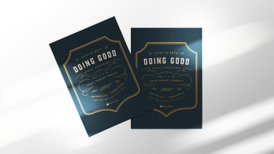 Doing Good 2019 Save the Date design invitation invitation design save the date