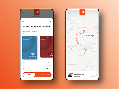 DailyUI 020 - Location Tracker app card checkout dailyui delivery food location location tracker mobile pay payment payments sushi takeaway tracker ui uiux ux