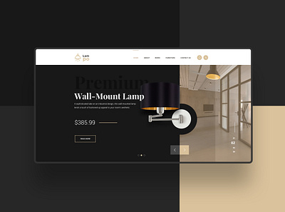 Landing Page Hero Area - Daily UI 100 Challenge 100 challenge clean daily day003 design interface interior landingpage minimal ui ux whitespace