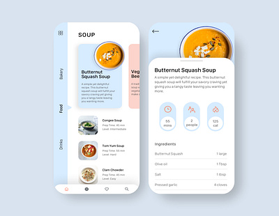 Daily UI Challenge #040 appdesign daily ui 040 dailyui dailyui 040 dailyui040 dailyuichallenge recipe uidesign uiinspiration