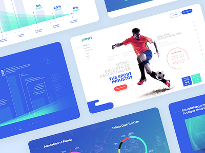 Players landing page webdesign website