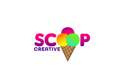 scoop 03 branding design flat icon illustration lettering logo typography vector web website